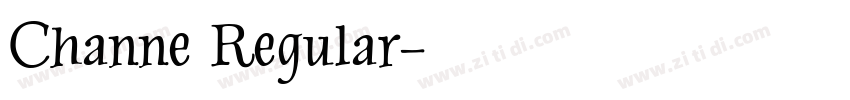 Channe Regular字体转换